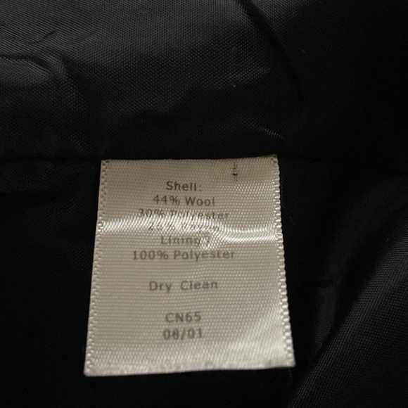 Vintage Talbots Women’s Classic Black Wool Plus Size Blend Blazer Size 16 Office - Picture 3 of 4